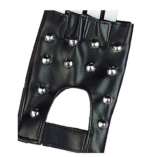 Punk Fingerless Studded Gloves