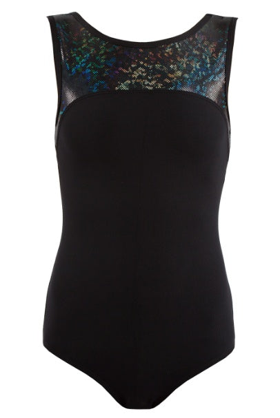 Leotard - GCL100 - 'Shattered Glass' Boat Neck Leotard