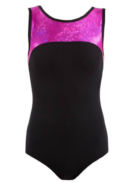 Leotard - GCL100 - 'Shattered Glass' Boat Neck Leotard