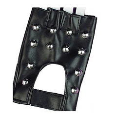 Punk Fingerless Studded Gloves