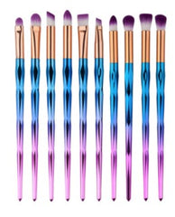 Cosmetics - 10 Piece Professional Make Up Brushes