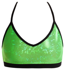 Top - GAC94 - 'Shattered Glass' Detailed Crop Top